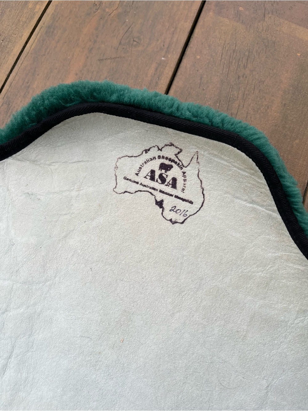 Australian Sheepskin Apparel Medical Wheelchair Mat Cushion Pad Green Wool - Picture 3 of 9